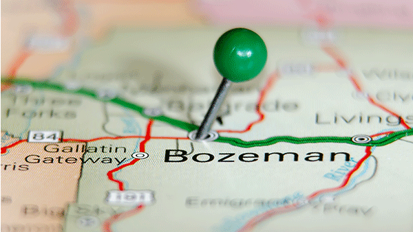 Bozeman Stick Pin Map